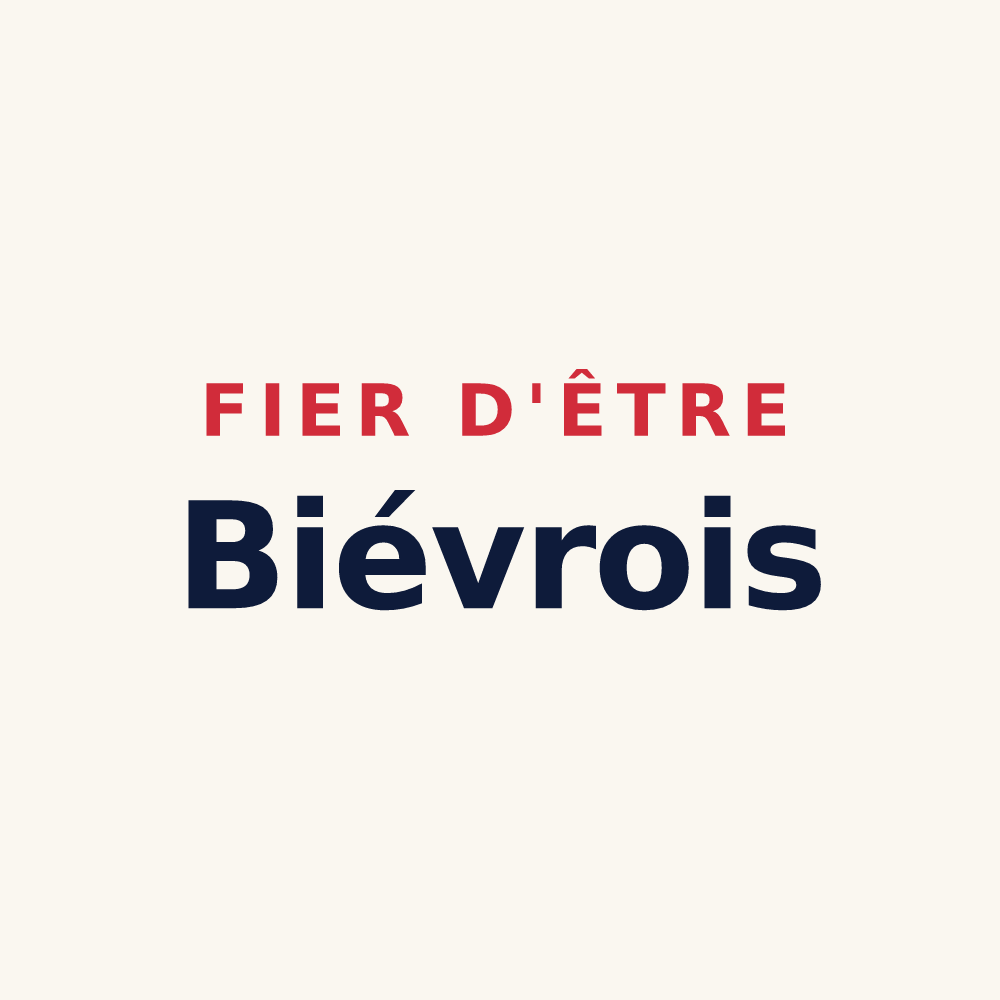 Tasse « Fier d'être Biévrois » — design pour Bièvres