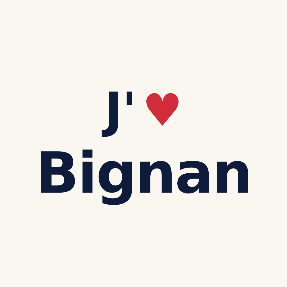 Tasse personnalisée Bignan — design J'aime Bignan
