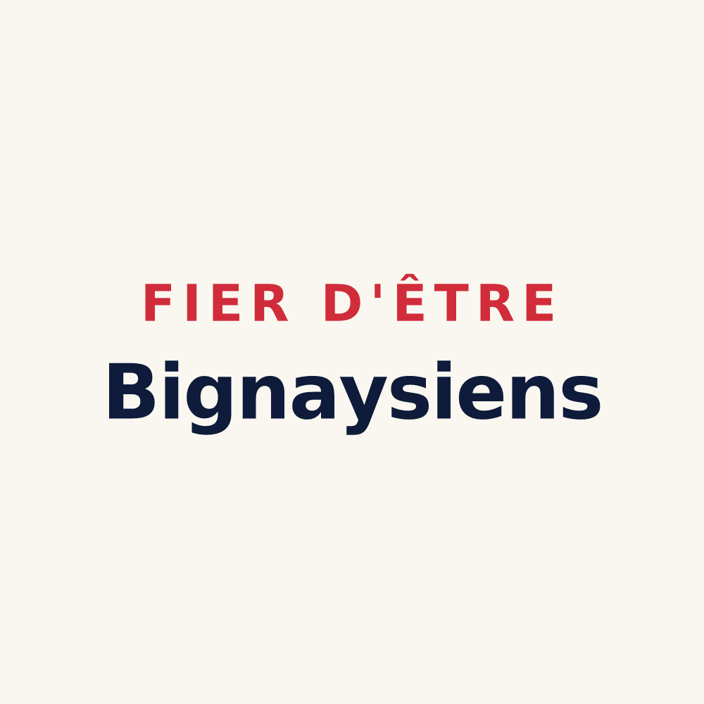 Tasse « Fier d'être Bignaysiens » — design pour Bignay