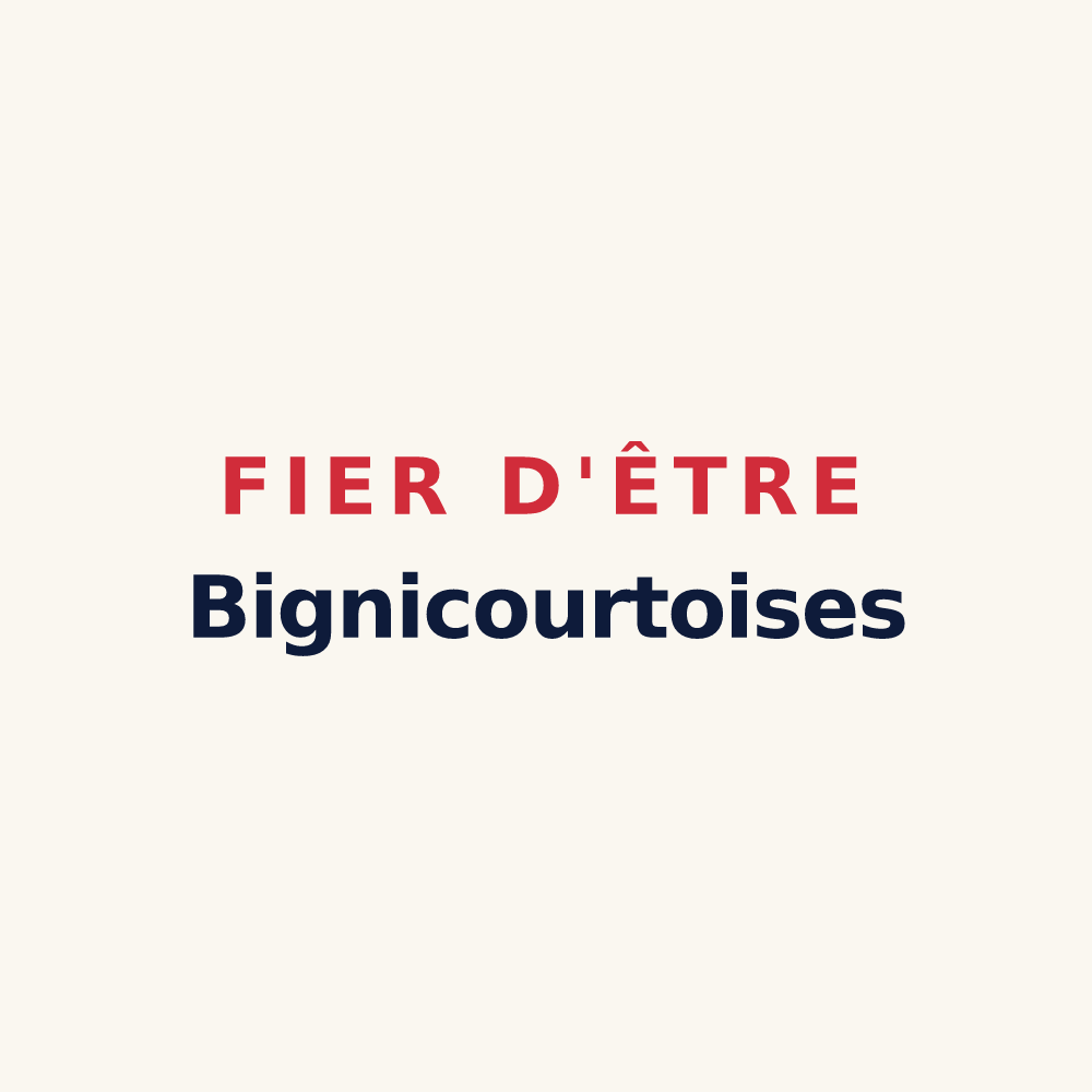 Tasse « Fier d'être Bignicourtoises » — design pour Bignicourt-sur-Marne