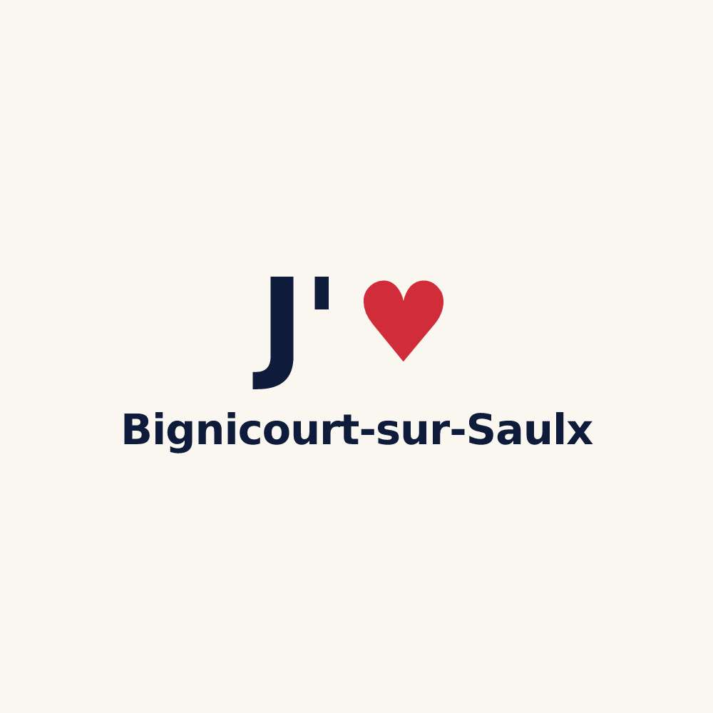 Tasse personnalisée Bignicourt-sur-Saulx — design J'aime Bignicourt-sur-Saulx