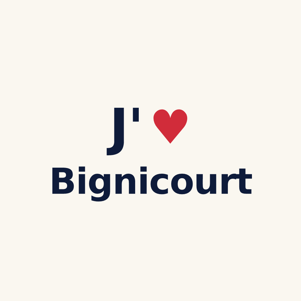 Tasse personnalisée Bignicourt — design J'aime Bignicourt