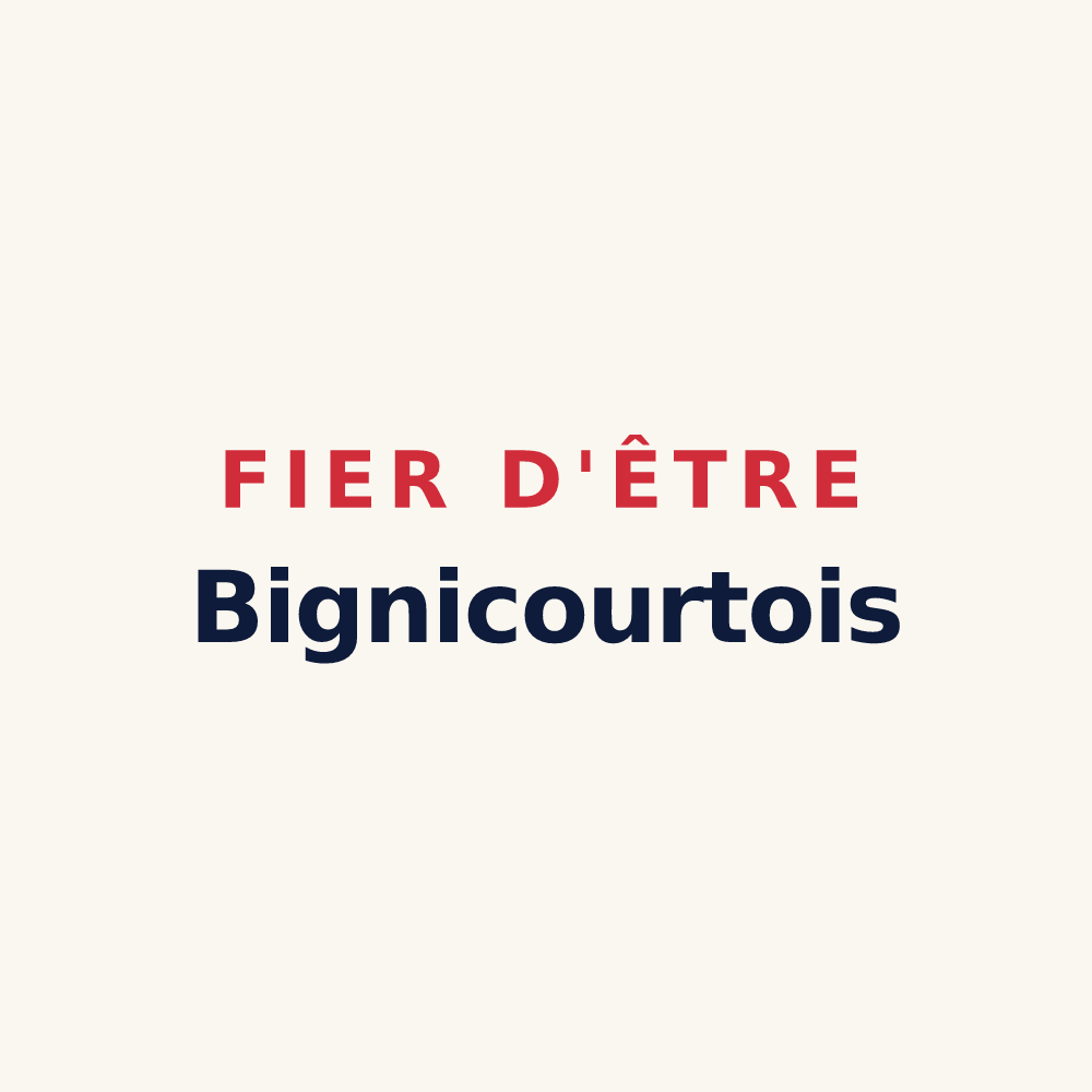 Tasse « Fier d'être Bignicourtois » — design pour Bignicourt