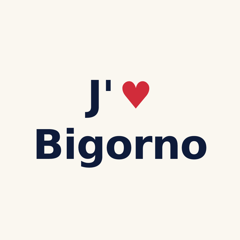 Tasse personnalisée Bigorno — design J'aime Bigorno