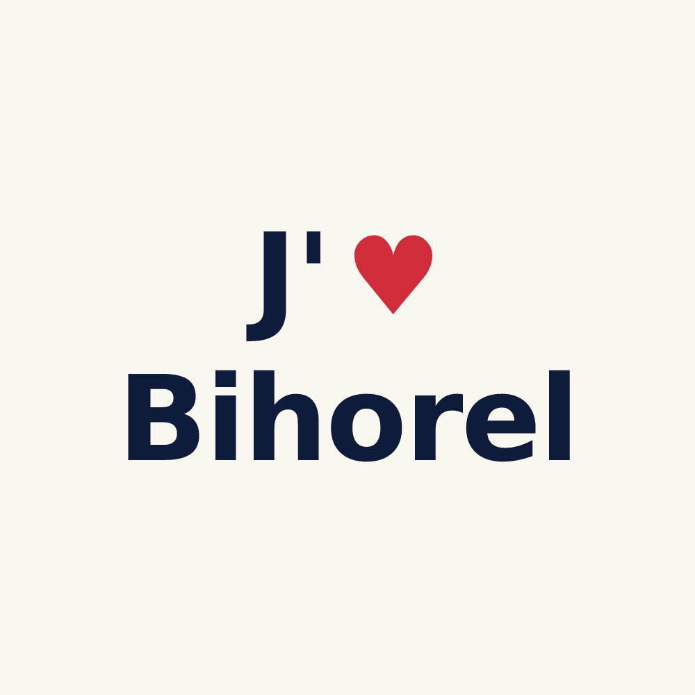Tasse personnalisée Bihorel — design J'aime Bihorel