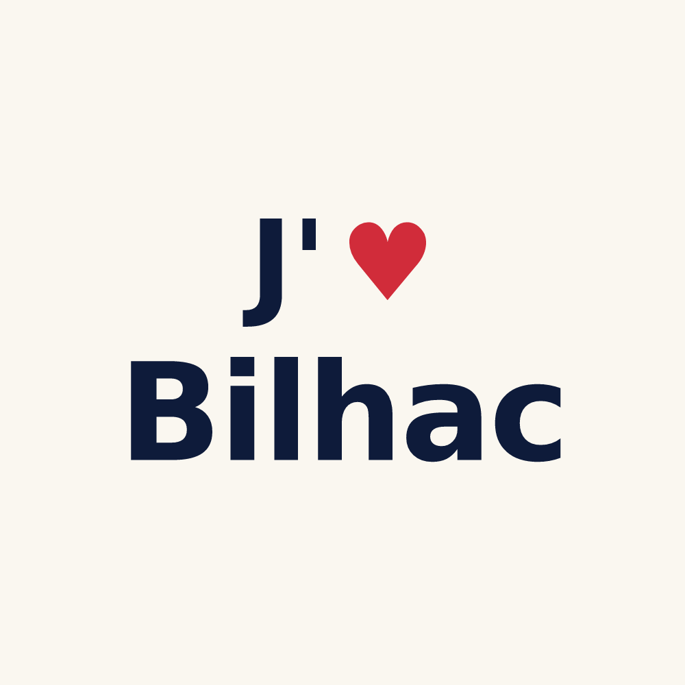 Tasse personnalisée Bilhac — design J'aime Bilhac