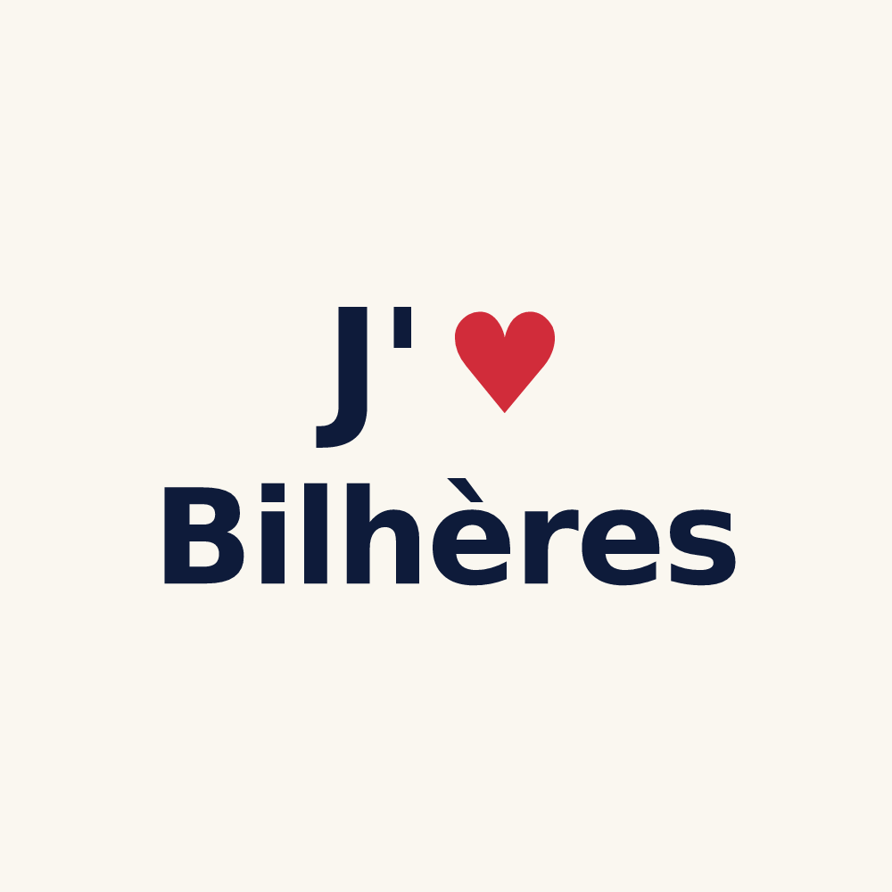 Tasse personnalisée Bilhères — design J'aime Bilhères
