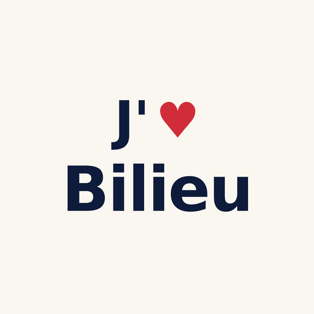 Tasse personnalisée Bilieu — design J'aime Bilieu