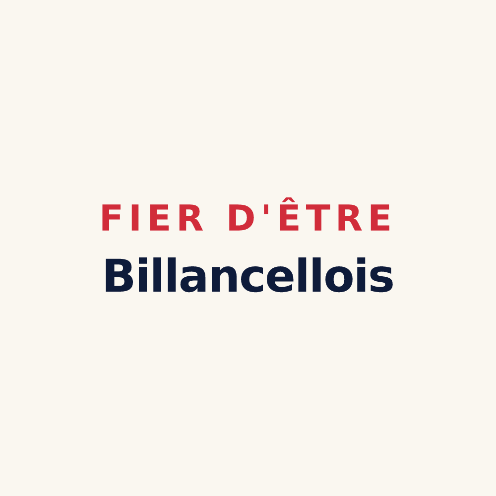 Tasse « Fier d'être Billancellois » — design pour Billancelles