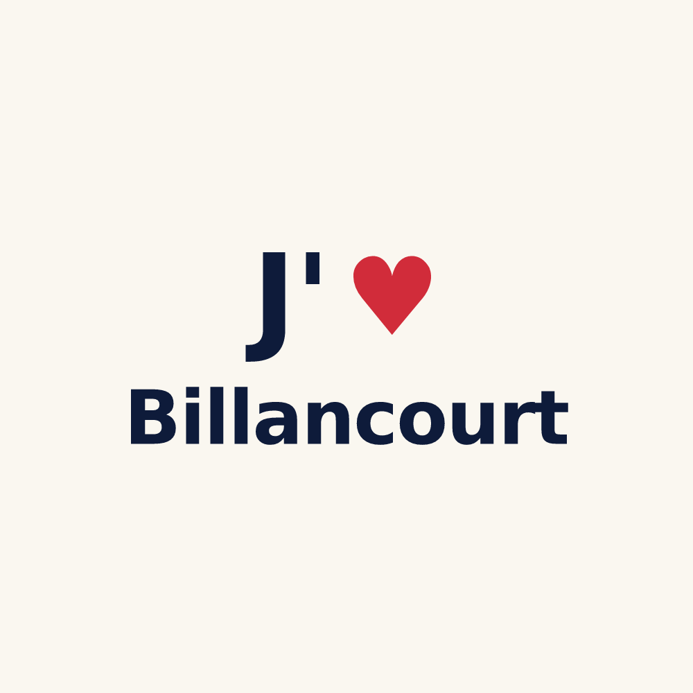 Tasse personnalisée Billancourt — design J'aime Billancourt