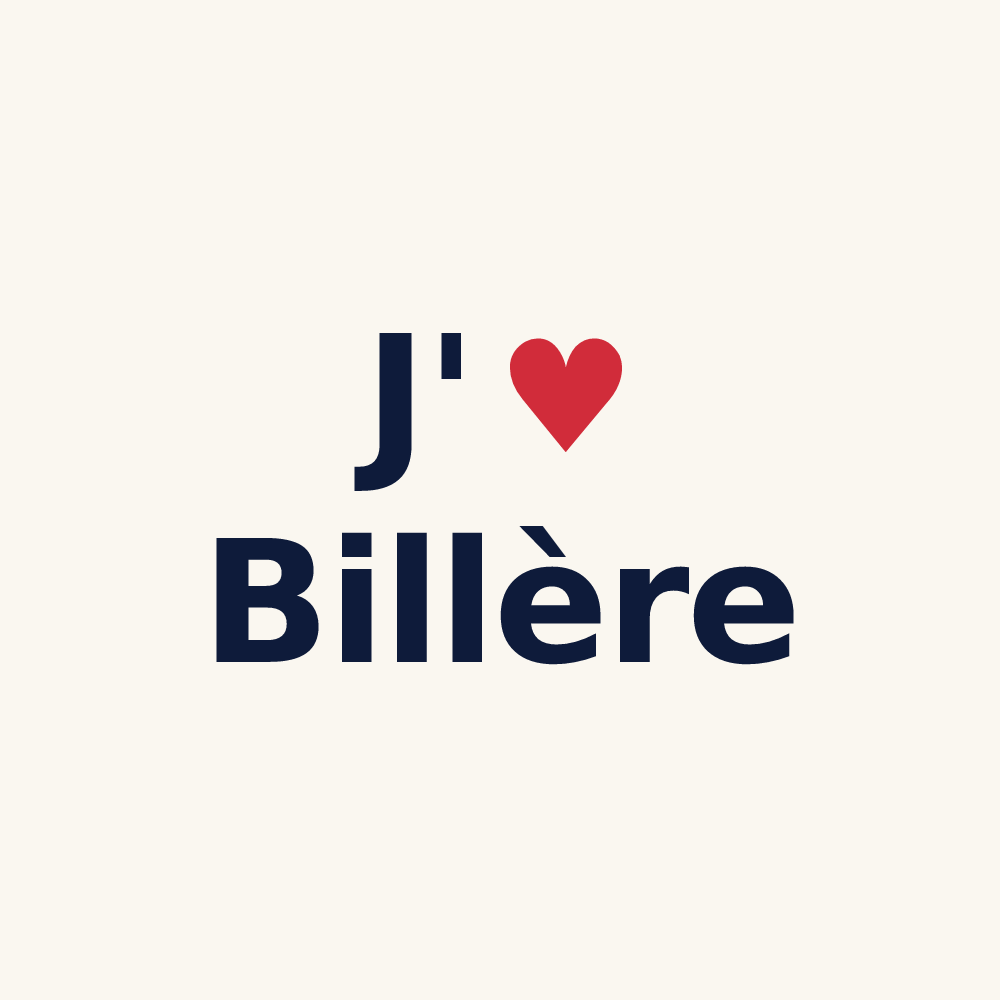 Tasse personnalisée Billère — design « J'aime Billère » imprimé sur la tasse