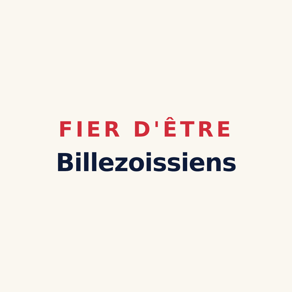 Tasse « Fier d'être Billezoissiens » — design pour Billezois
