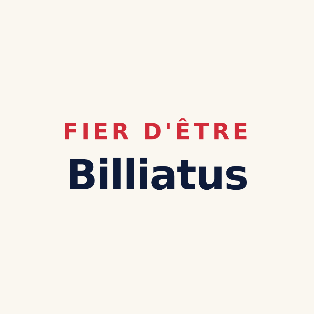 Tasse « Fier d'être Billiatus » — design pour Billiat