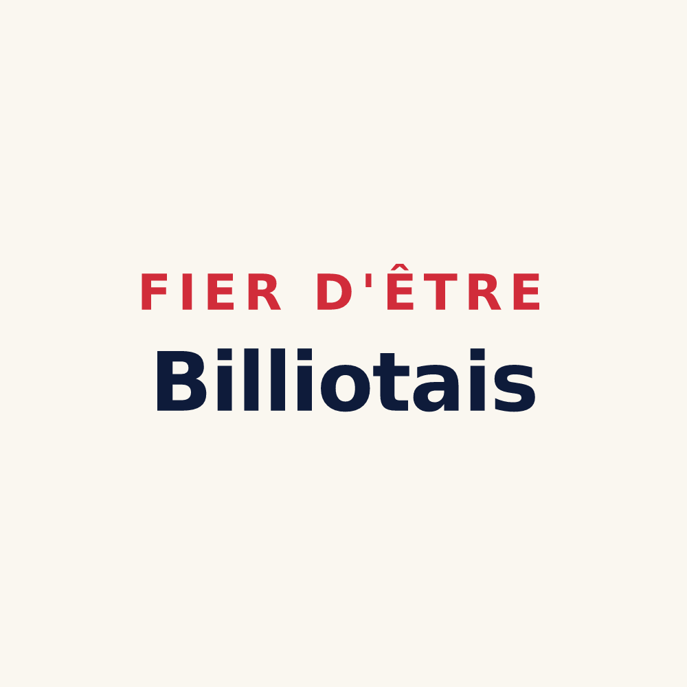 Tasse « Fier d'être Billiotais » — design pour Billio