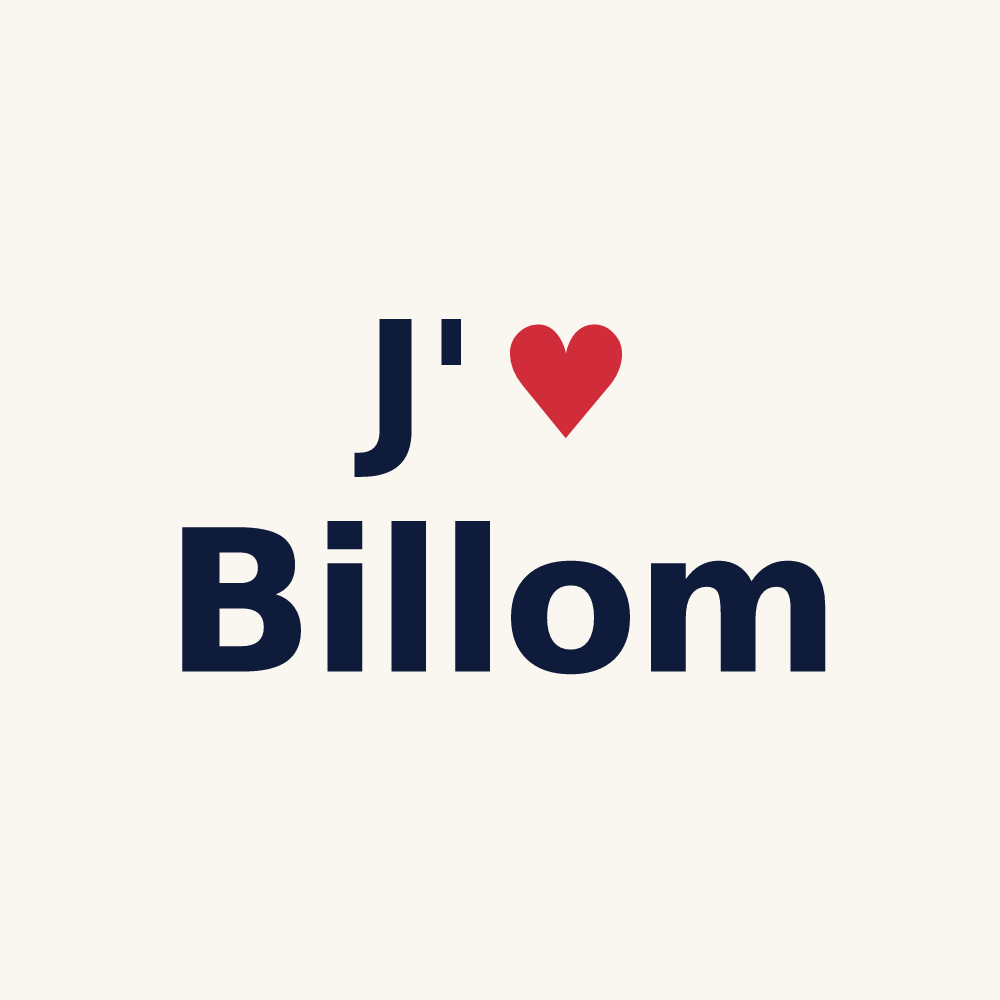 Tasse personnalisée Billom — design J'aime Billom