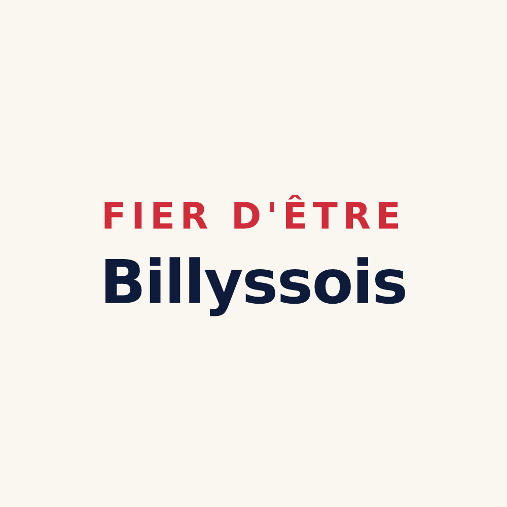 Tasse « Fier d'être Billyssois » — design pour Billy
