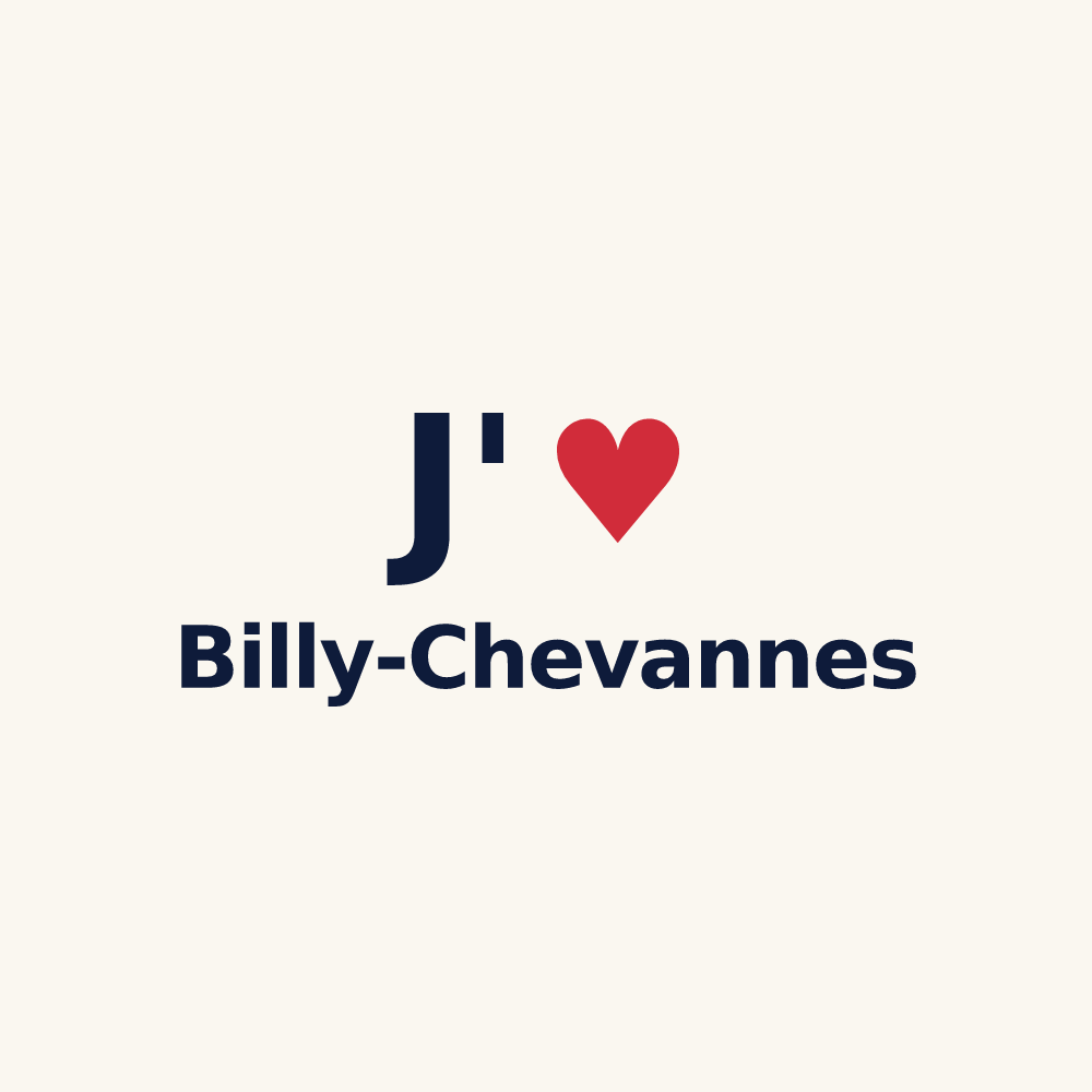 Tasse personnalisée Billy-Chevannes — design J'aime Billy-Chevannes