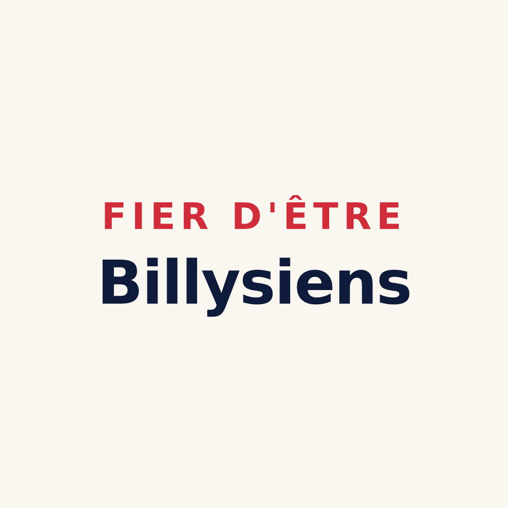 Tasse « Fier d'être Billysiens » — design pour Billy-sur-Aisne