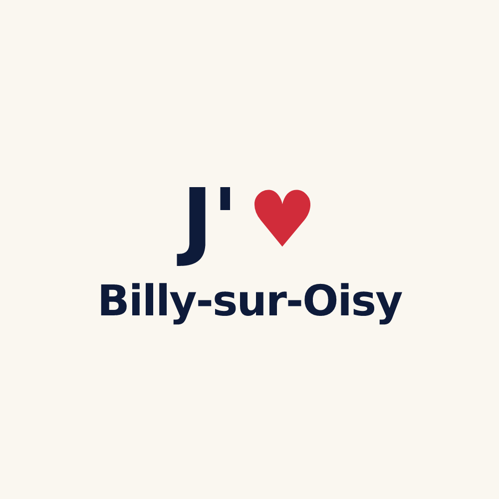Tasse personnalisée Billy-sur-Oisy — design J'aime Billy-sur-Oisy