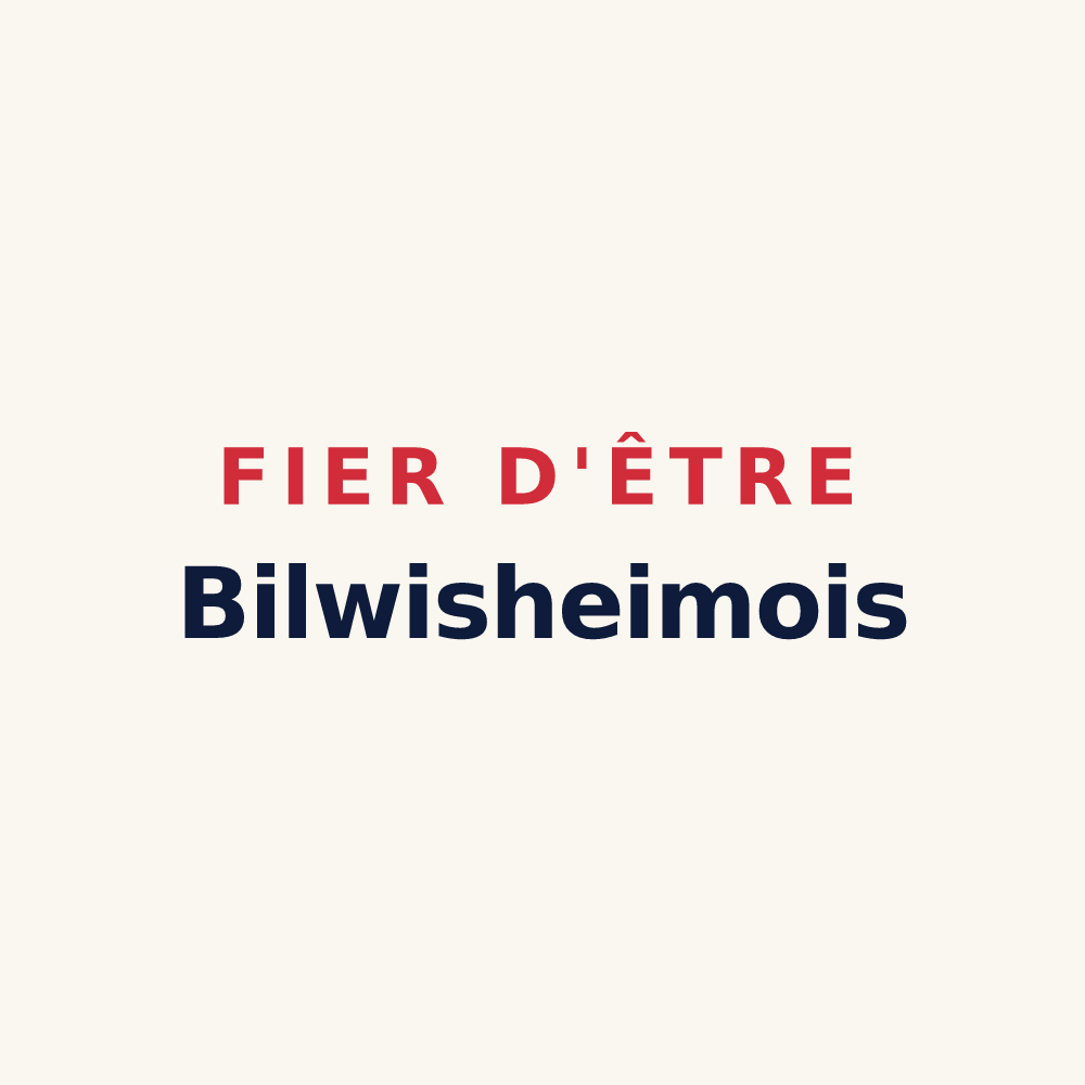 Tasse « Fier d'être Bilwisheimois » — design pour Bilwisheim