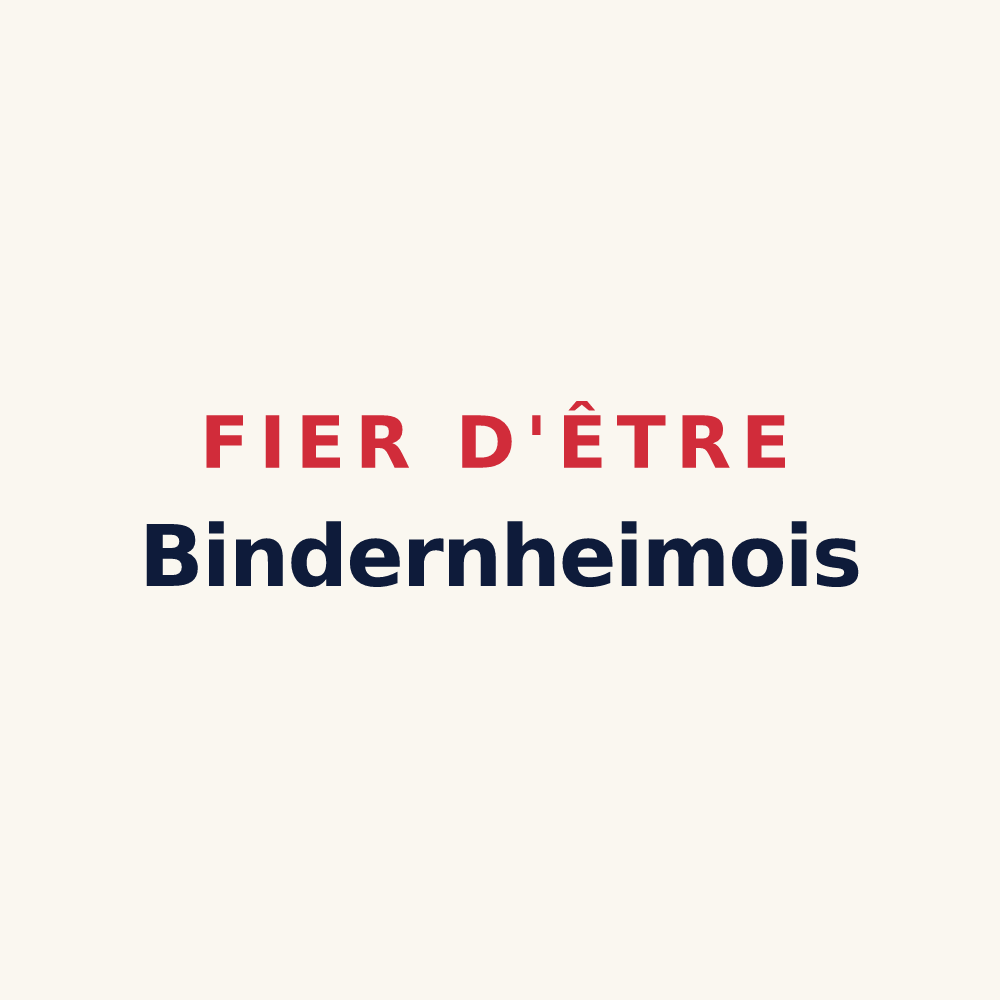 Tasse « Fier d'être Bindernheimois » — design pour Bindernheim