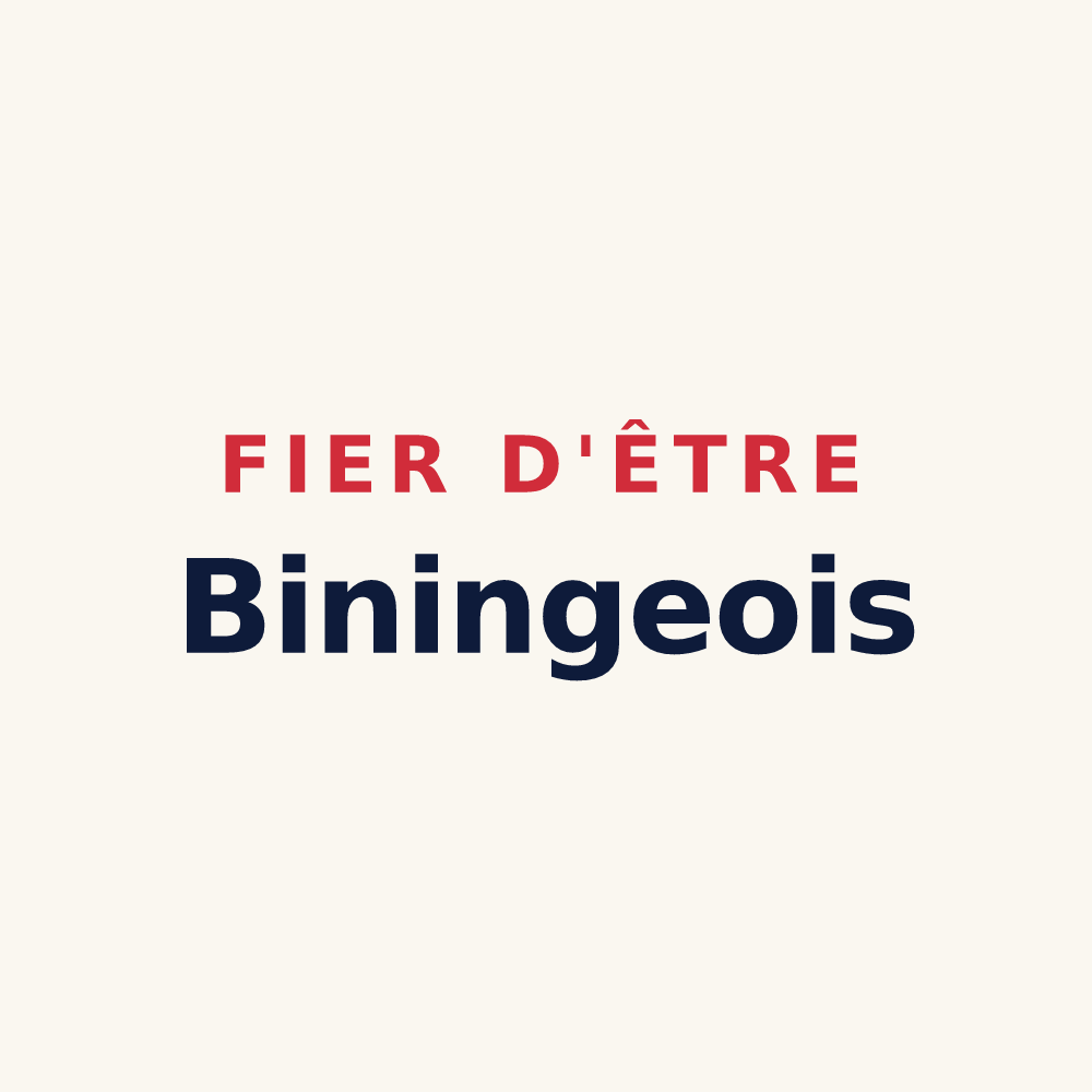 Tasse « Fier d'être Biningeois » — design pour Bining