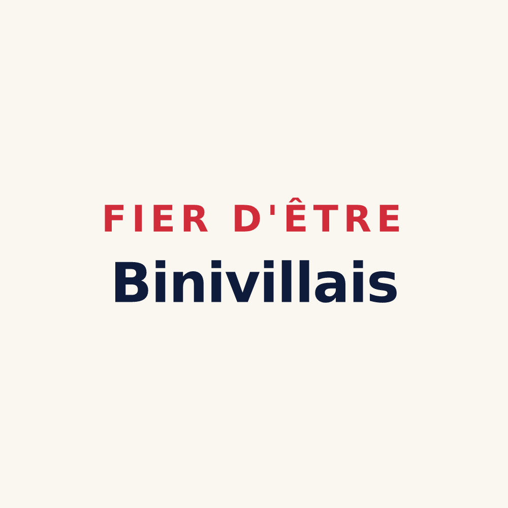 Tasse « Fier d'être Binivillais » — design pour Biniville