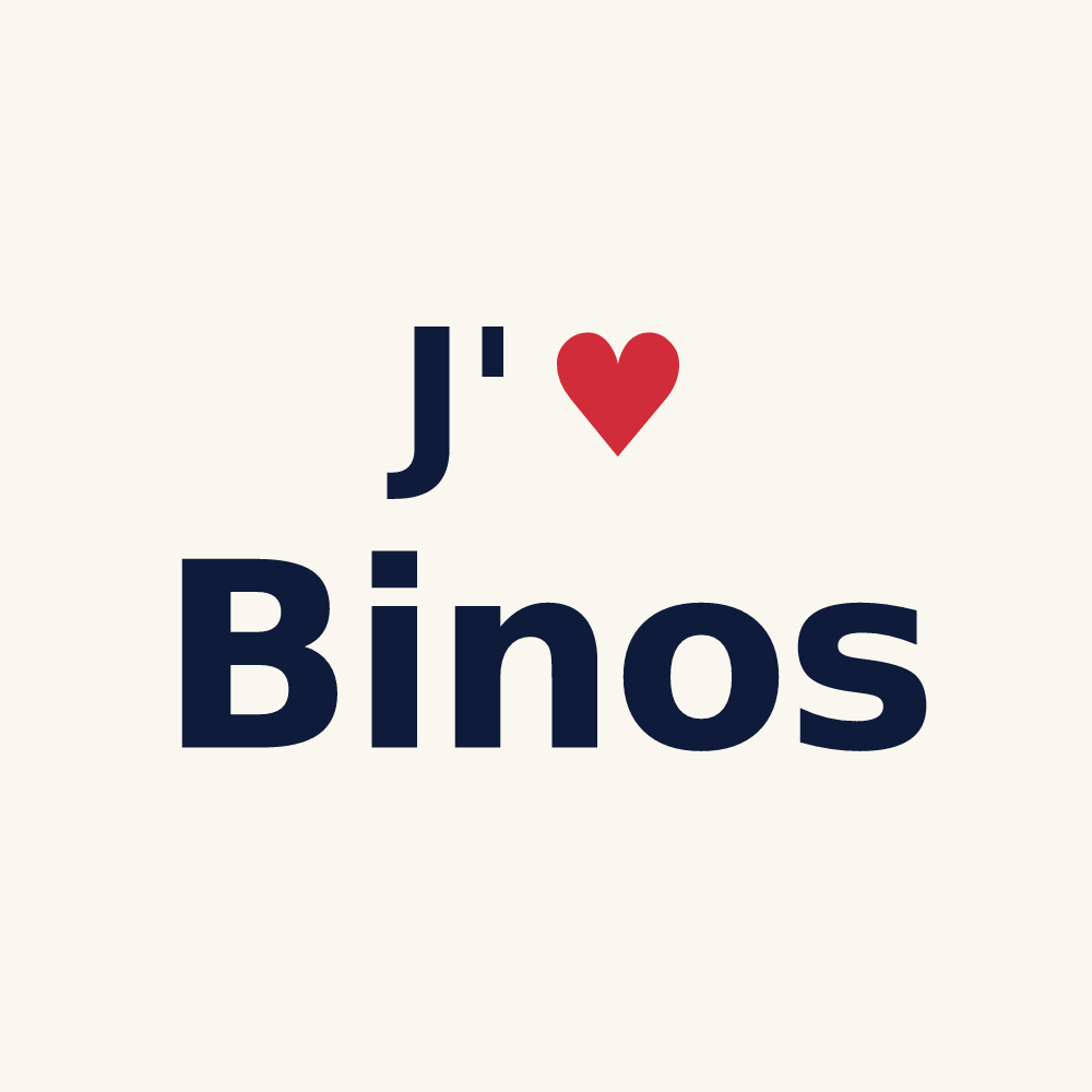 Tasse personnalisée Binos — design J'aime Binos