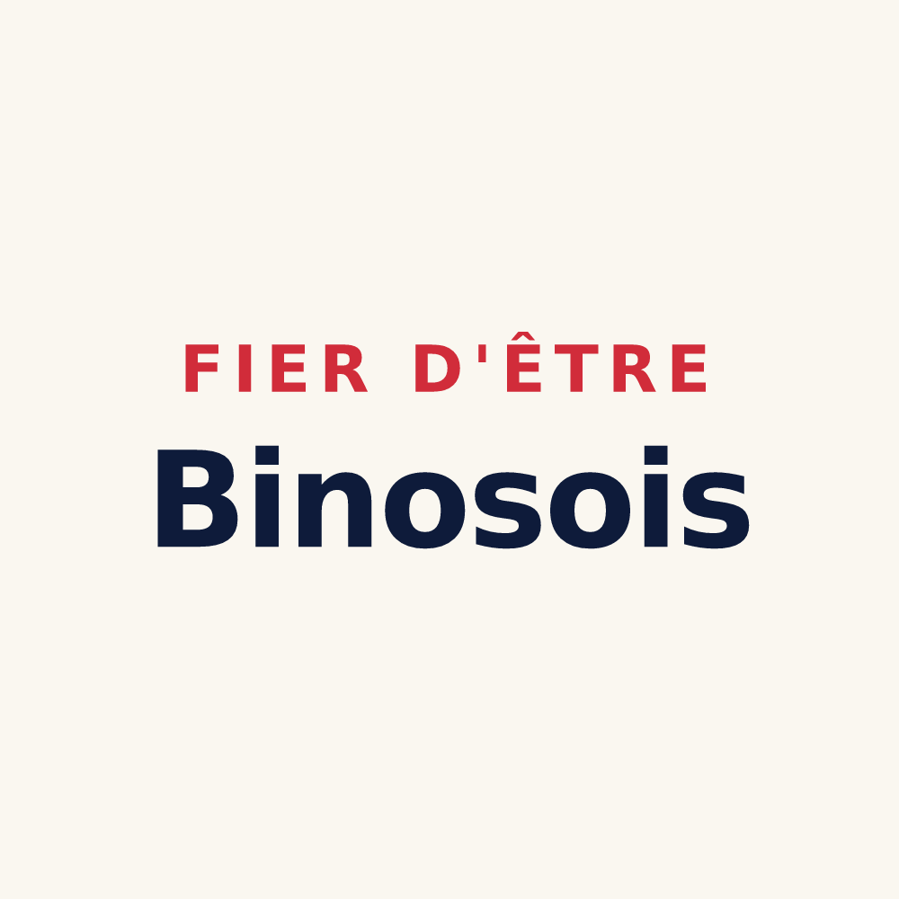 Tasse « Fier d'être Binosois » — design pour Binos