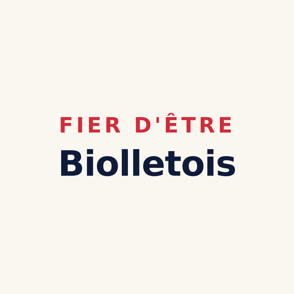 Tasse « Fier d'être Biolletois » — design pour Biollet