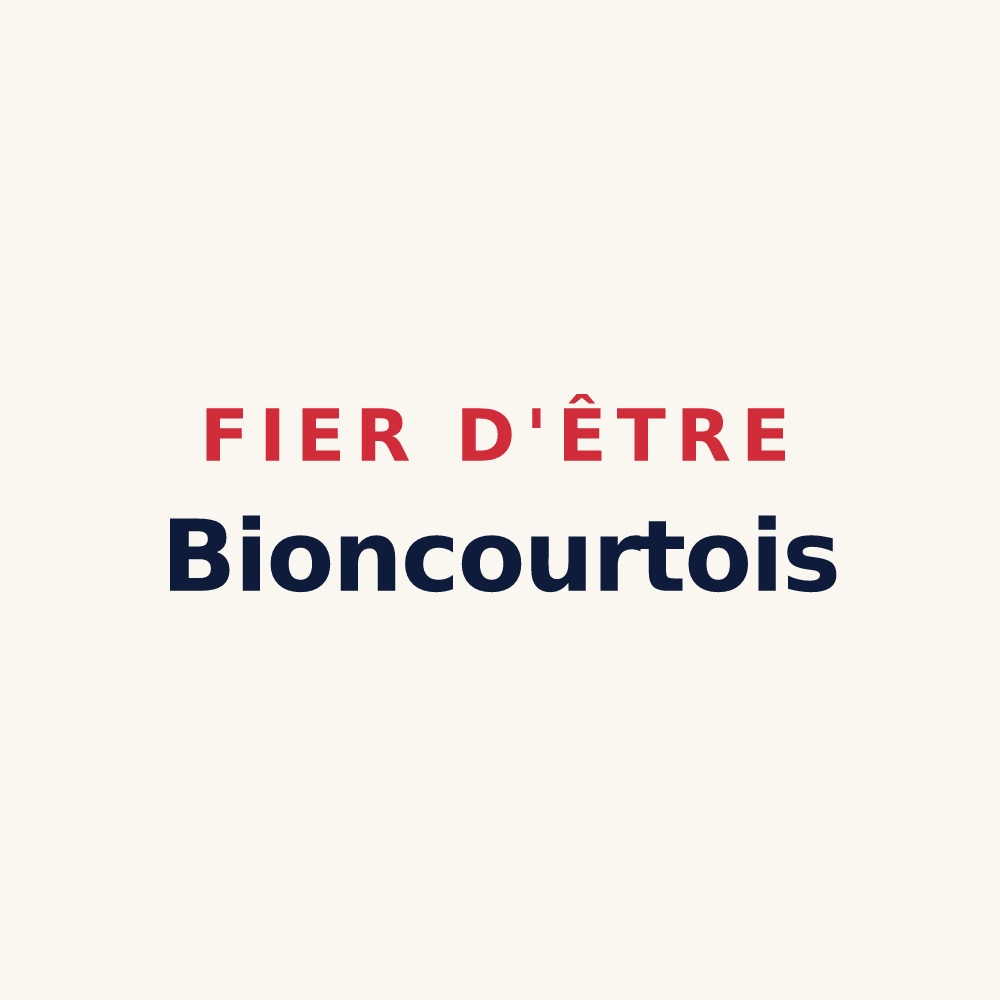 Tasse « Fier d'être Bioncourtois » — design pour Bioncourt