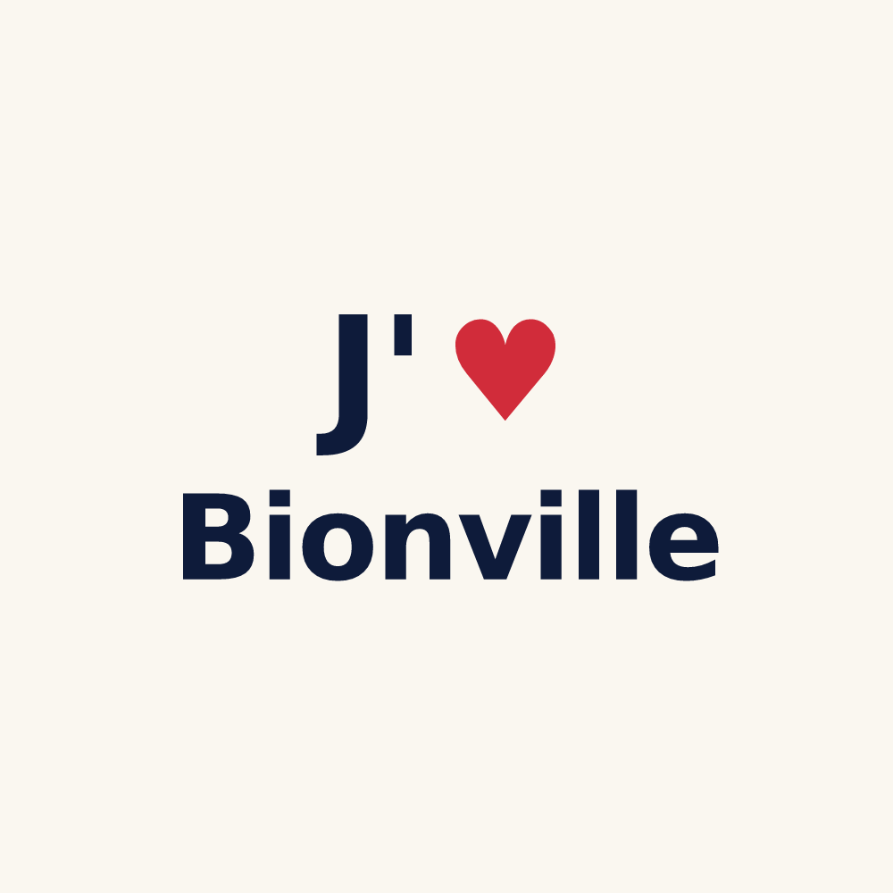 Tasse personnalisée Bionville — design J'aime Bionville