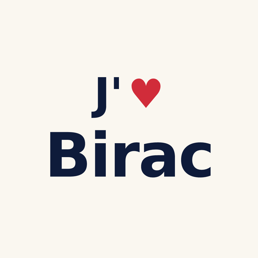 Tasse personnalisée Birac — design J'aime Birac