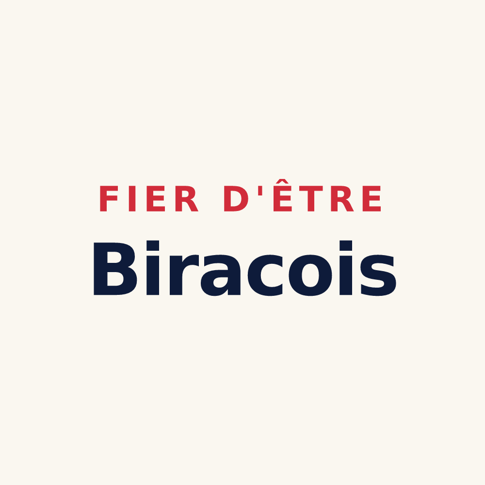 Tasse « Fier d'être Biracois » — design pour Biras