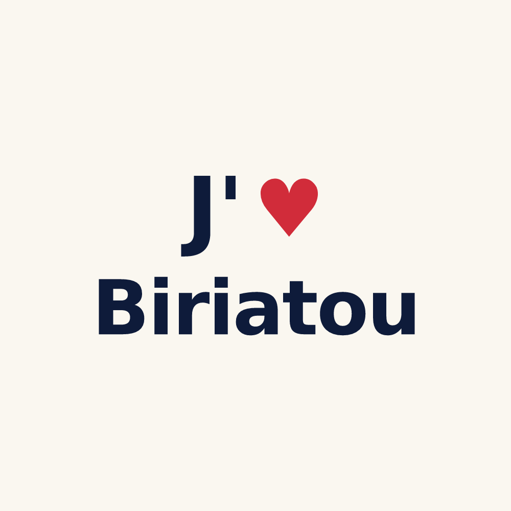 Tasse personnalisée Biriatou — design J'aime Biriatou
