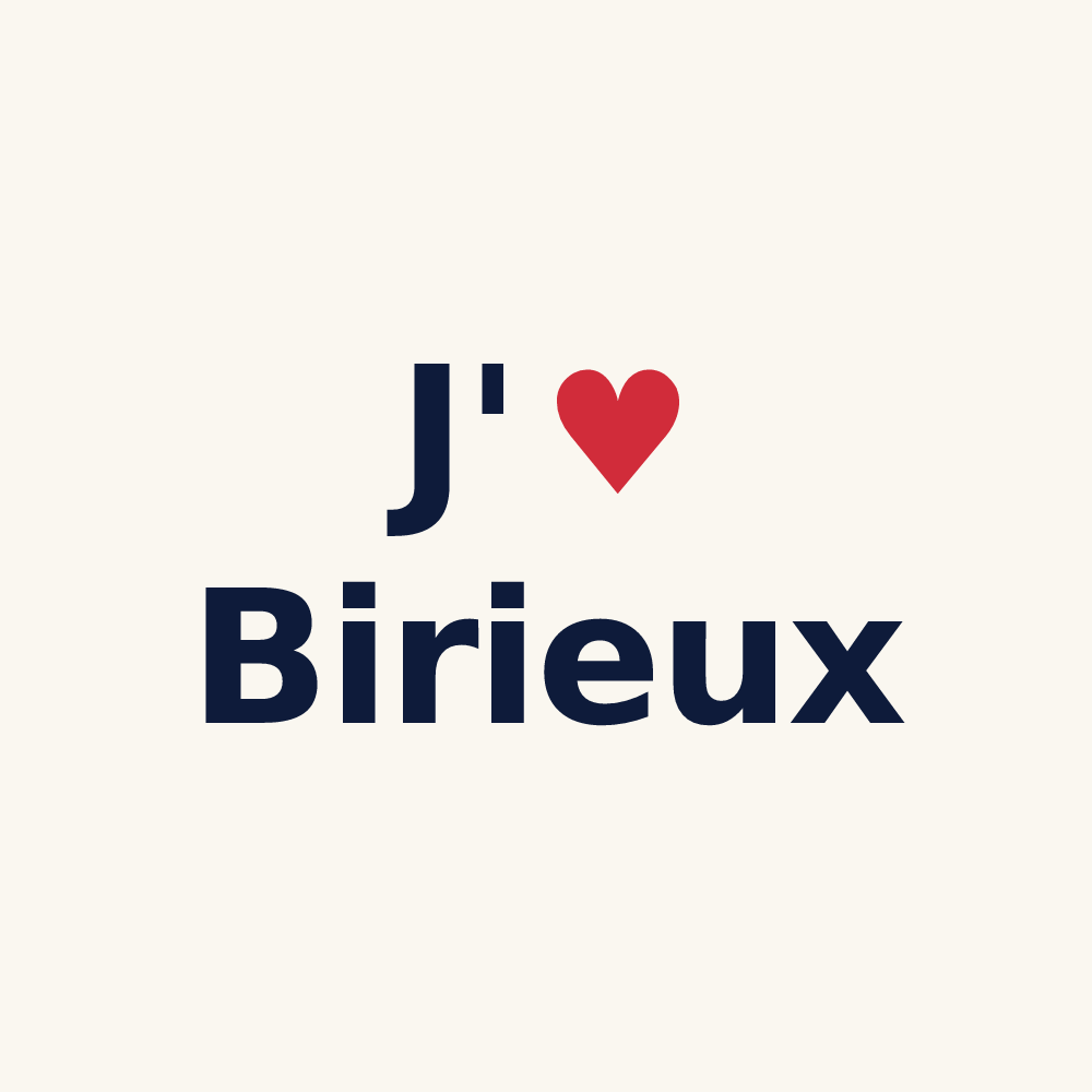 Tasse personnalisée Birieux — design J'aime Birieux