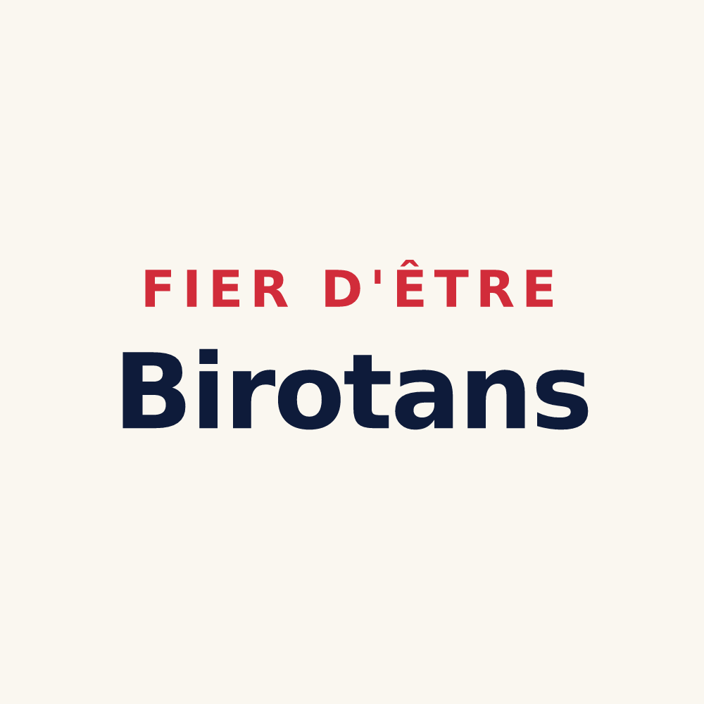 Tasse « Fier d'être Birotans » — design pour Birieux