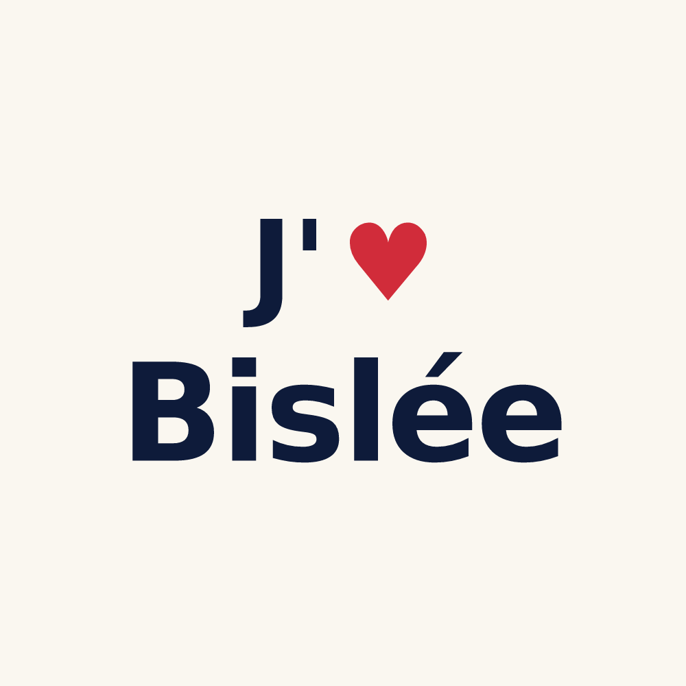 Tasse personnalisée Bislée — design J'aime Bislée