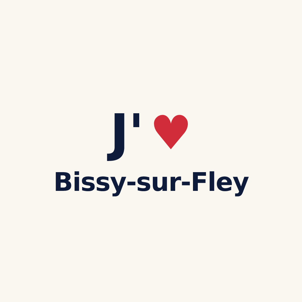 Tasse personnalisée Bissy-sur-Fley — design J'aime Bissy-sur-Fley
