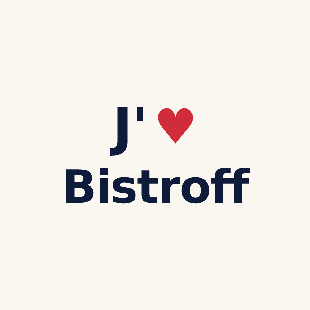 Tasse personnalisée Bistroff — design J'aime Bistroff