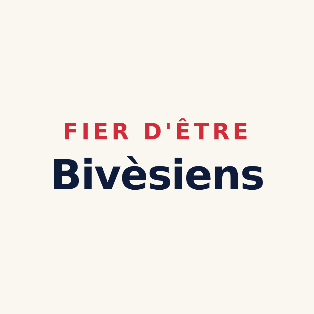 Tasse « Fier d'être Bivèsiens » — design pour Bivès
