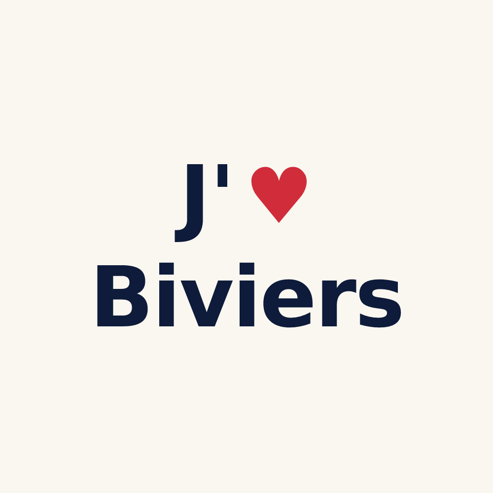 Tasse personnalisée Biviers — design « J'aime Biviers » imprimé sur la tasse