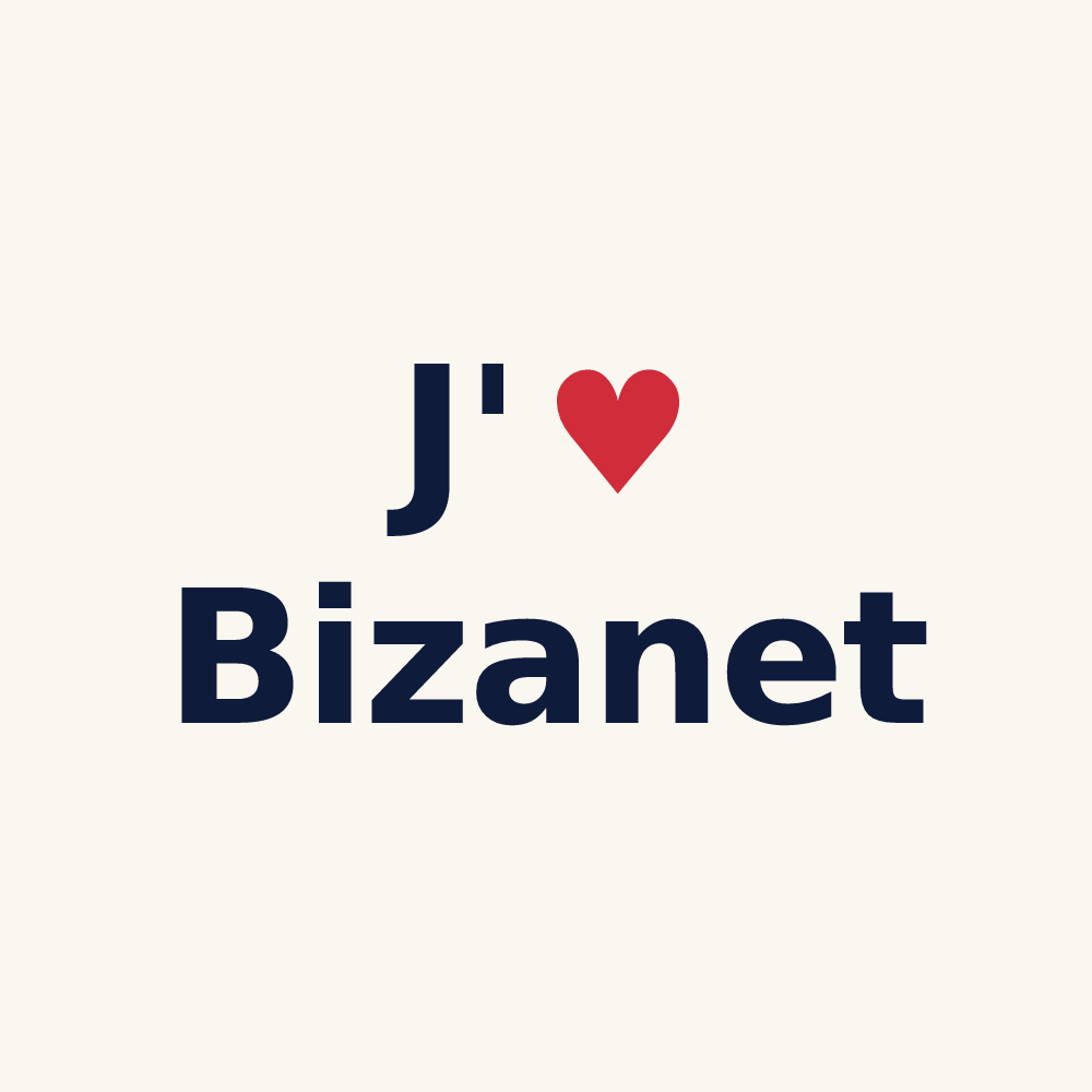 Tasse personnalisée Bizanet — design J'aime Bizanet