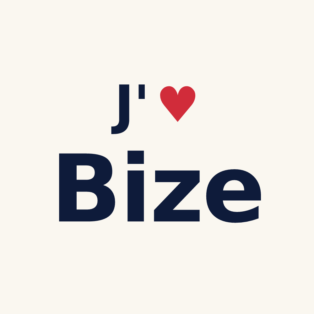 Tasse personnalisée Bize — design J'aime Bize
