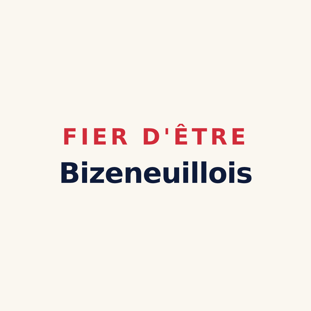 Tasse « Fier d'être Bizeneuillois » — design pour Bizeneuille