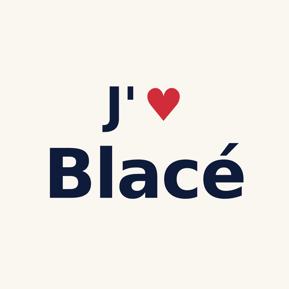 Tasse personnalisée Blacé — design J'aime Blacé
