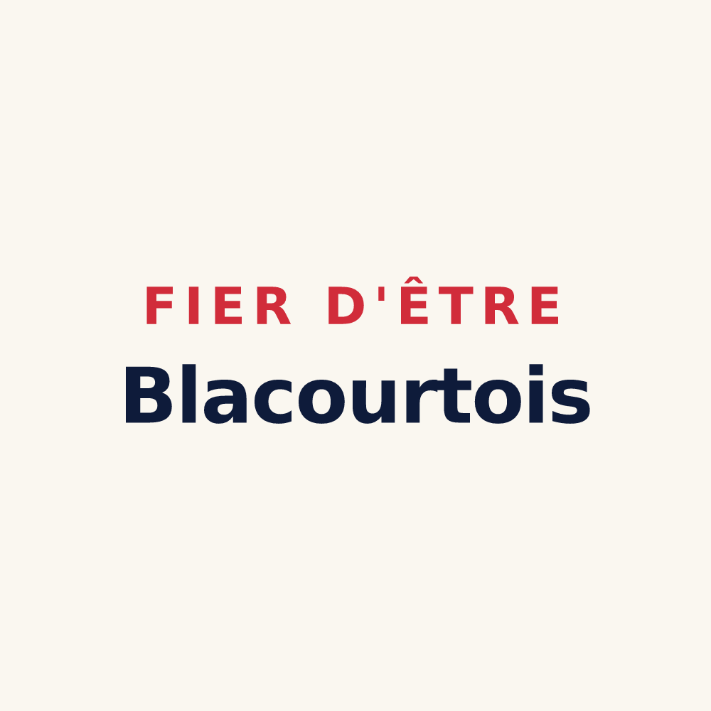 Tasse « Fier d'être Blacourtois » — design pour Blacourt
