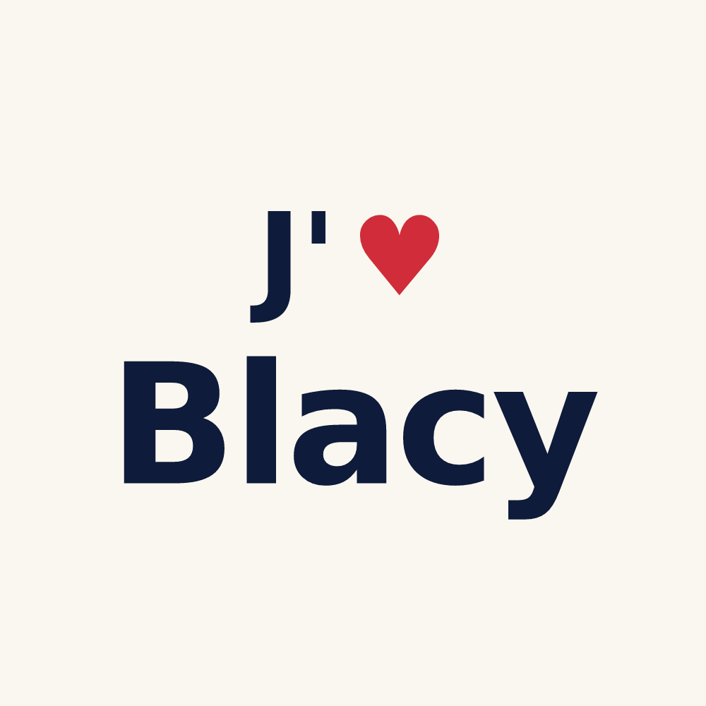 Tasse personnalisée Blacy — design J'aime Blacy
