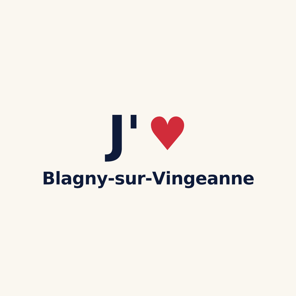 Tasse personnalisée Blagny-sur-Vingeanne — design J'aime Blagny-sur-Vingeanne