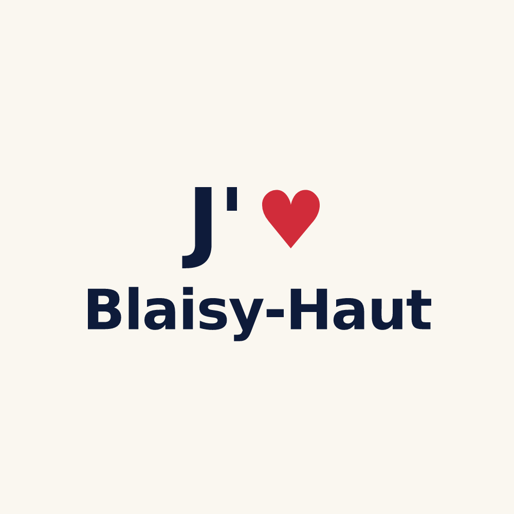 Tasse personnalisée Blaisy-Haut — design J'aime Blaisy-Haut
